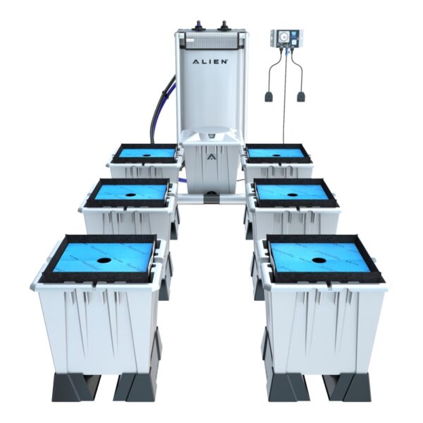 Alien Flood & Drain PRO Silver Series 15 Litre, Alien Hydroponic Systems, Flood & Drain Systems, Alien Systems