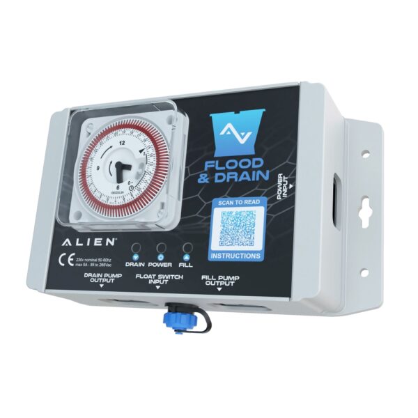 Alien Flood & Drain PRO Silver Series 15 Litre, Alien Hydroponic Systems, Flood & Drain Systems, Alien Systems
