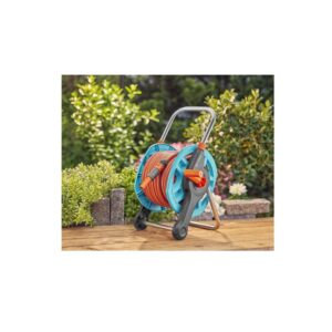 Gardena Basic Wall Hose Reel Set (25 m), Pipe & Fittings, Sprayers and Hoses for Watering, Gardena
