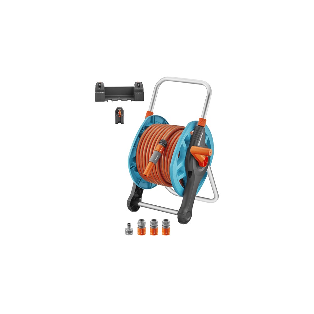 EskimoPL-gardena-basic-hose-reel-set-13mm_1-EskimoDivider_3.jpg Gardena Basic Wall Hose Reel Set (25 m), Pipe & Fittings, Sprayers and Hoses for Watering, Gardena