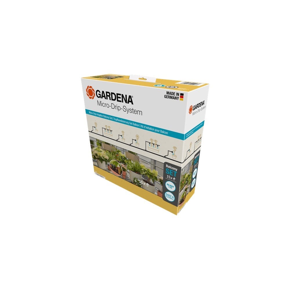 Gardena Micro-Drip-Irrigation Balcony Set 15 Plant, Garden Irrigation, Gardena, Drippers & Sprayers