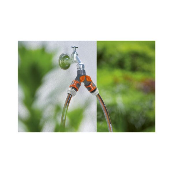 Gardena Twin Tap Connector 26.5 mm (G 3/4"), Pipe & Fittings, Connection Options for Tap, Gardena, Pipe & Pipe Fittings