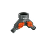 Gardena Twin Tap Connector 26.5 mm (G 3/4"), Pipe & Fittings, Connection Options for Tap, Gardena, Pipe & Pipe Fittings