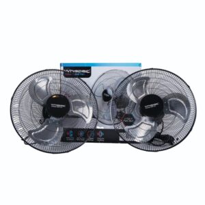 Whispair 18 Inch Heavy Duty Wall Fan 2 Pack, Air Movement Fans, Greenhouse Essentials
