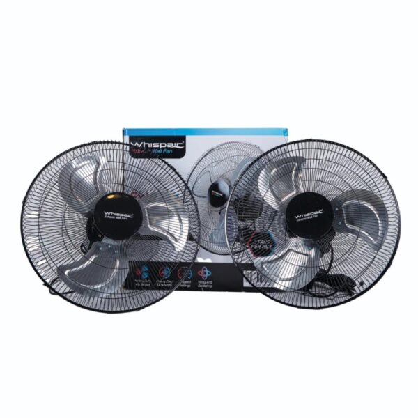 Whispair 18 Inch Heavy Duty Wall Fan 2 Pack, Air Movement Fans, Greenhouse Essentials